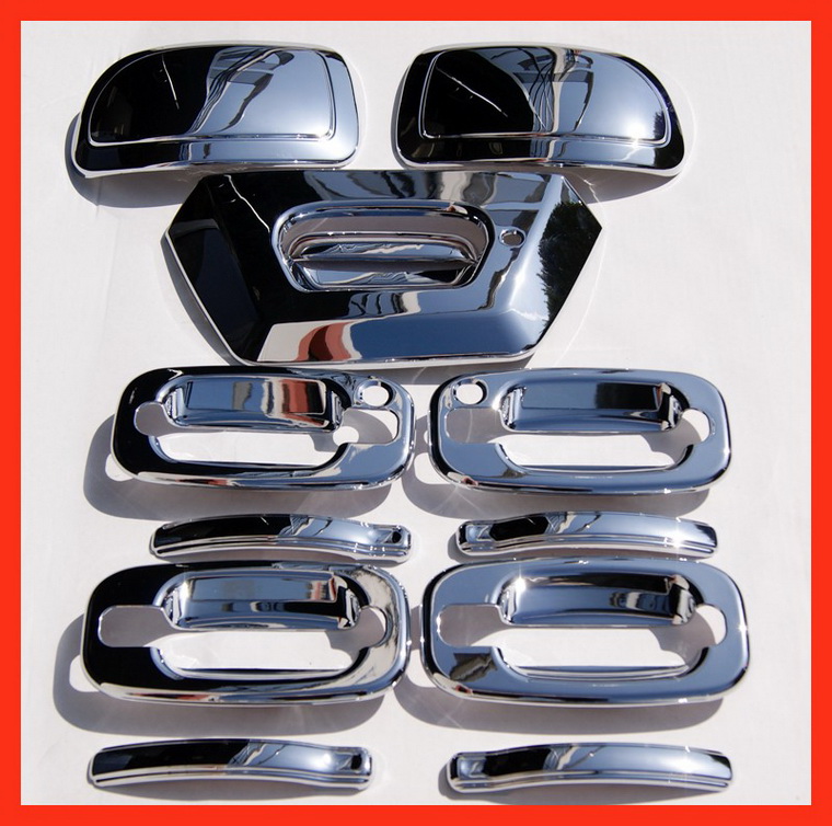 02-06 Chevy Avalanche Chrome Mirror Handle Covers Caps